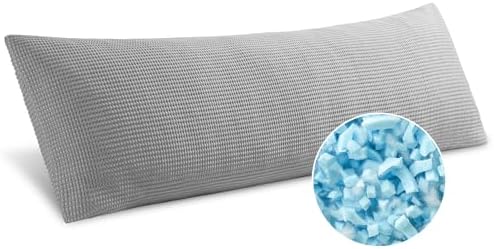 MIULEE 20x60 Memory Foam Body Pillow with Cooling Waffle Fabric 1
