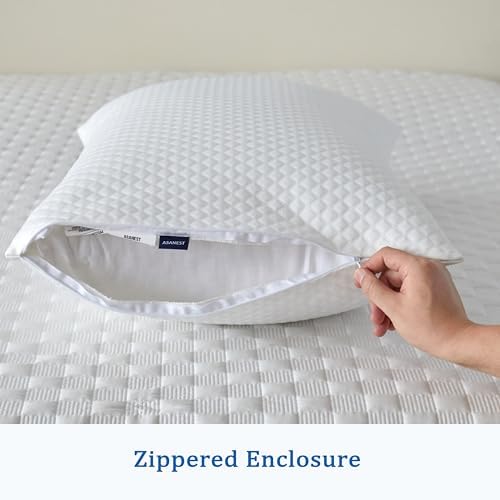 ASANEST Waterproof Pillow Protectors with Zipper Pack of 2