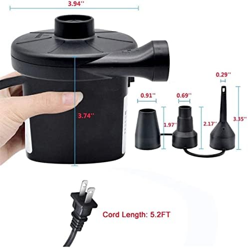 ONG NAMO 130W Electric Air Pump with 3 Nozzles