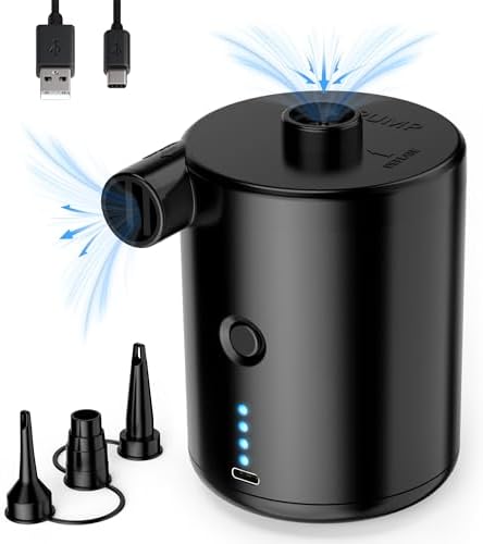 TECHSHARE Air Pump for Air Mattress and Inflatables 1