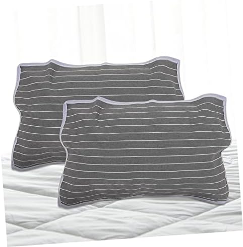 VOSAREA 2pcs Pillow Protectors Zipper Breathable Pillow Covers