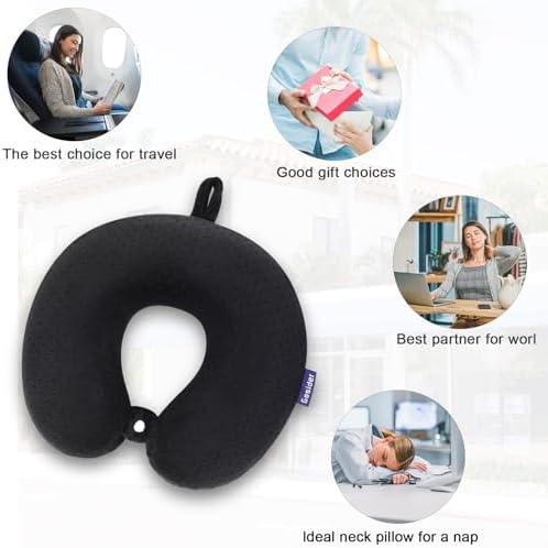 Gosider Velvet Memory Foam Travel Neck Pillow