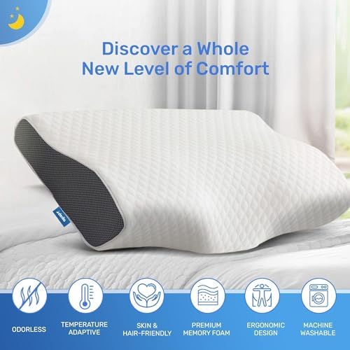 Derila Cervical Queen Pillow for Sleeping Support