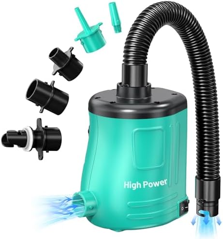 MAACLOUD 400W Air Pump for Inflatables - Fast Fill Deflate