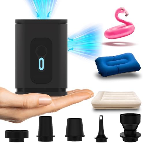 TIALLY Portable Air Pump - 2400mAH Rechargeable for Inflatables