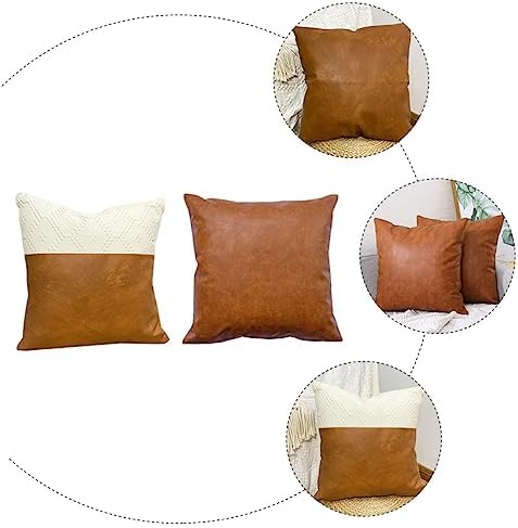 PRETYZOOM 2pcs Nordic Style Tassel Pillow Covers