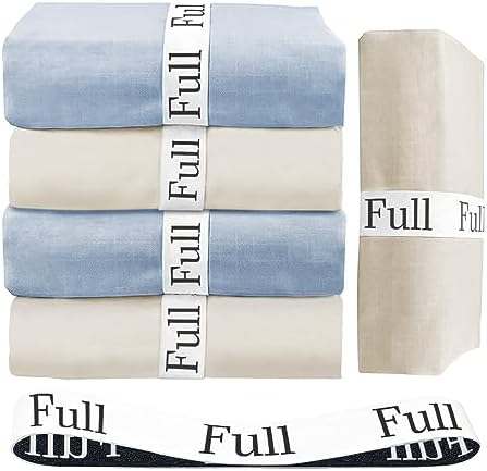 Bozenu Sheet Organizers 4PCS Full Size Elastic Bed Sheet Straps