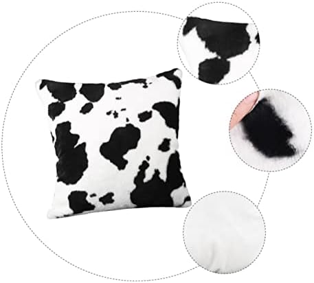 Hoement Plush Throw Pillow Covers Zipper Decorative Insert Cover