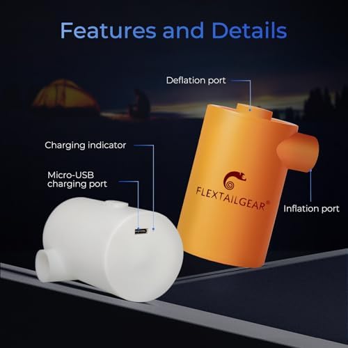 FLEXTAILGEAR MAX Pump 2020 Rechargeable Air Pump - Orange