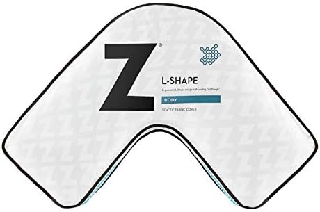 MALOUF Z Gel Memory Foam L-Shaped Pillow for Side Sleepers