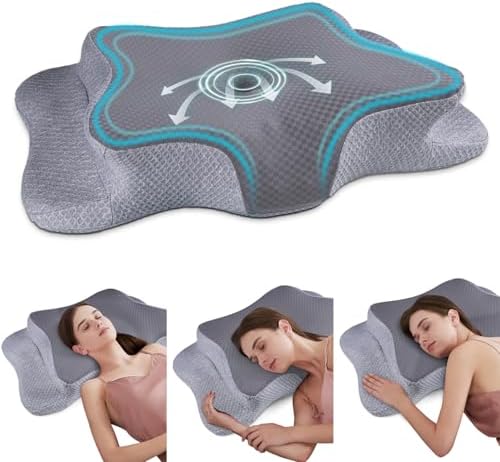 CHxxy Ergonomic Neck Pillow for Pain Relief and Spine Alignment
