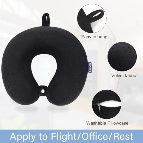 Gosider Velvet Memory Foam Travel Neck Pillow