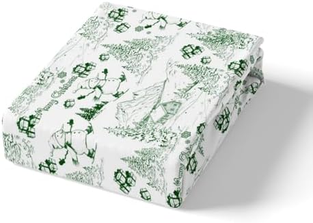 Castle Fairy Christmas Sketch Twin Sheet Set with Pillowcase 1