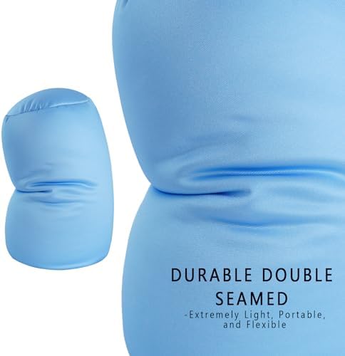 Focustree Maya Blue Microbead Body Pillow for Neck Support