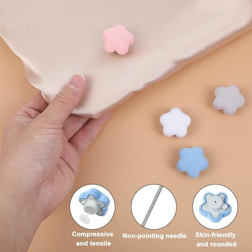12pcs Duvet Clips with Soft Needles and Storage Tubes