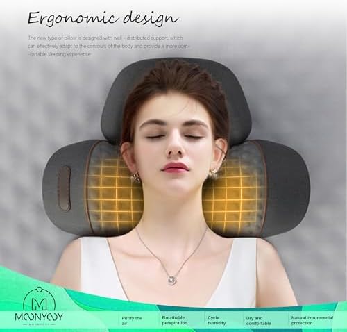 MOONYOOY Memory Foam Neck Pillow for Side Sleepers