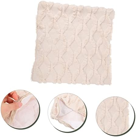 Cabilock 1 Piece Beige Double-Sided Plush Throw Pillow Cover