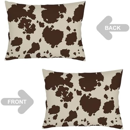 GAMSTAS Cow Print Throw Pillow Covers 20x26 Inch