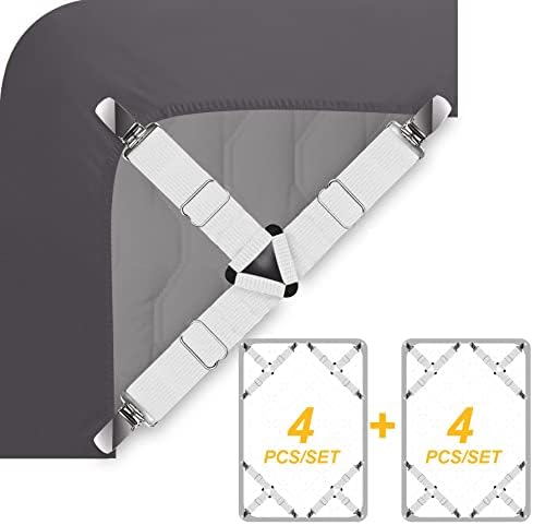 Ultrashang Bed Sheet Straps Fasteners 2-Set Adjustable