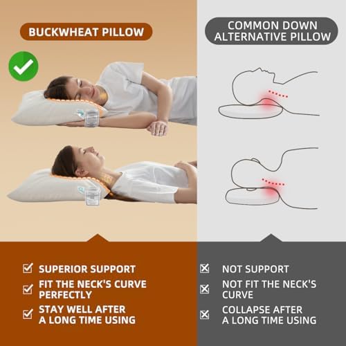 LOFE Organic Buckwheat Pillow - 11x16 KidsTravel Size