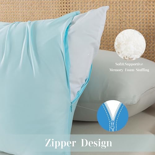 WhatsBedding Memory Foam Body Pillow with Cooling Cover