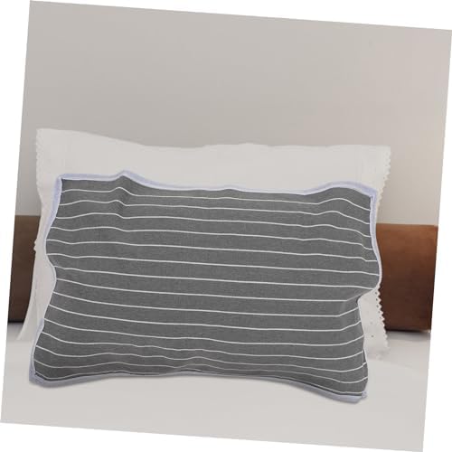 VALICLUD 2Pcs Gray Striped Pillow Protective Cover