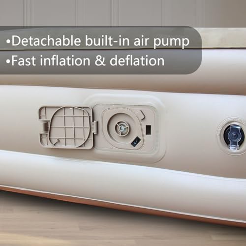 Baiao Queen Air Mattress with Built-in Pump and Storage Bag 1