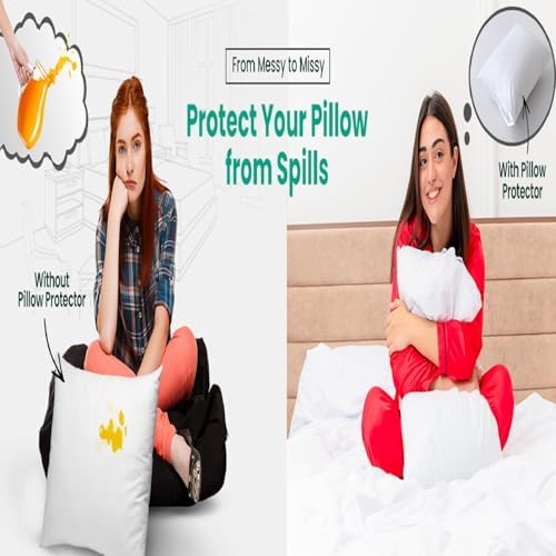 AdkTex Waterproof Pillow Protectors Set of 2 20x26