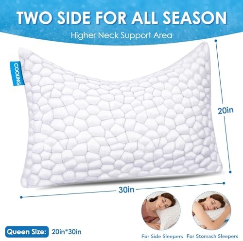 SUPA MODERN Cooling Pillows for Side Sleepers 2 Pack