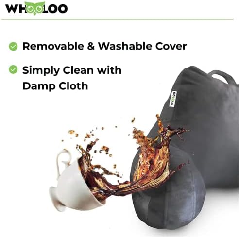 WhooLoo Adult Reading Pillow for Bed Backrest Support