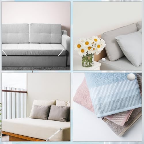 24 Pcs Metal Sheet Clips and Duvet Holders for Beds and Sofas