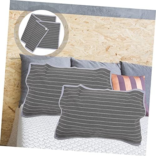 ETHZZLE 2pcs Breathable Pillow Covers - Anti-Skid Travel Protectors