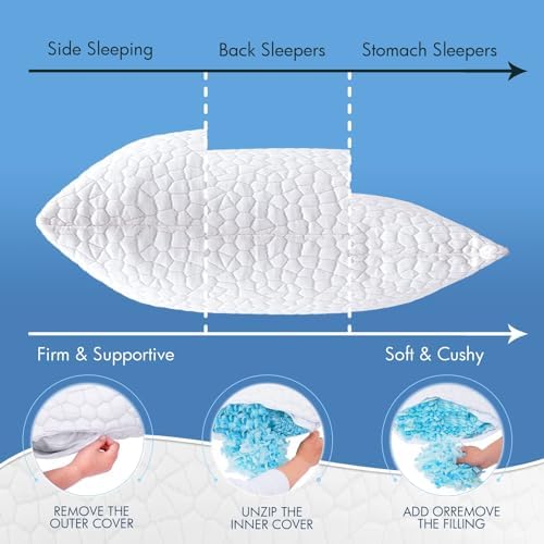 SUPA MODERN Cooling Pillows for Side Sleepers 2 Pack