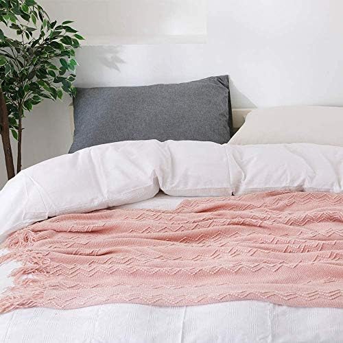 BOURINA Soft Pink Throw Blanket 50x60 Inches 1