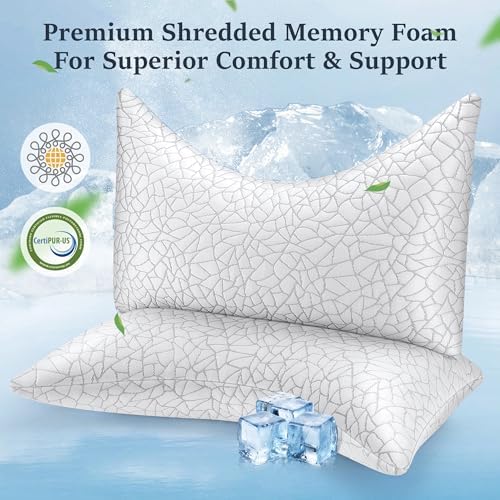 COZSINOOR Queen Size Side Sleeper Pillows Set of 2 1