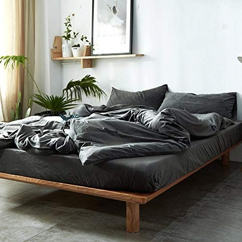 YUANCHENG Velvet Fitted Sheet 180x200cm Deep Pockets 1