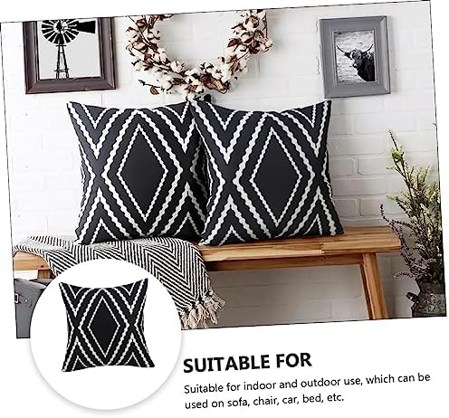 PRETYZOOK Geometric Throw Pillow Covers for Home Decor