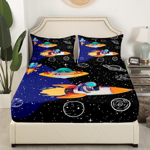 Castle Fairy Astronaut Sheet Set Twin Size 1 Pillowcase
