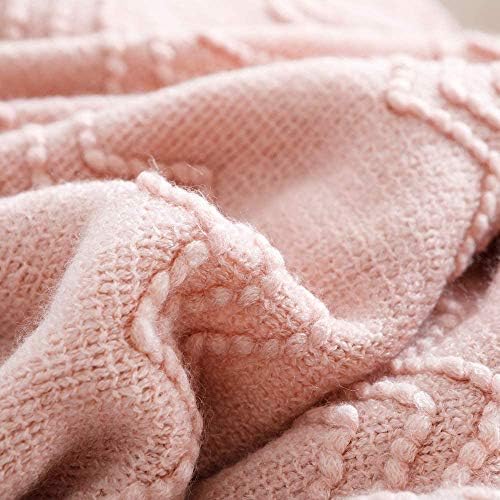 BOURINA Soft Pink Throw Blanket 50x60 Inches 1