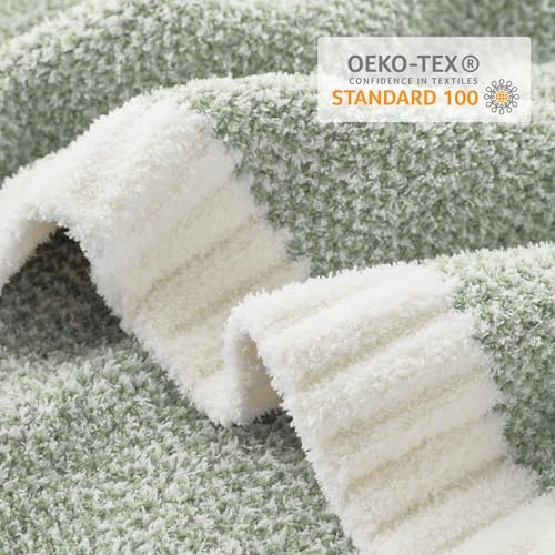 Snuggle Sac Heather Sage Green Throw Blanket