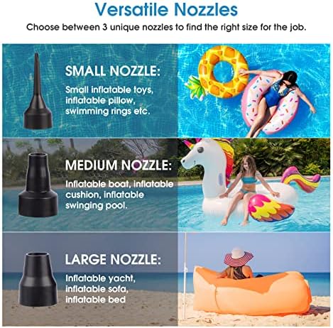 HUGERSTONE Electric Air Pump for Mattress and Inflatable Toys