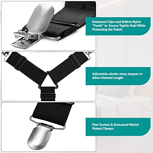 RayTour Sheet Keeper Straps for Bedsheet Holders