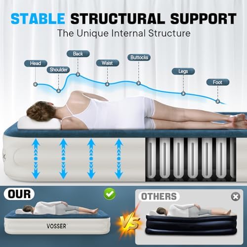 VOSSER Twin Air Mattress with Built-in Pump