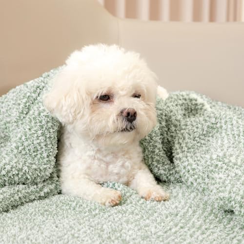 Snuggle Sac Heather Sage Green Throw Blanket