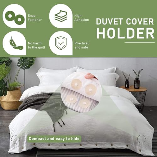 10 Pairs Duvet Snaps for Secure Bedding