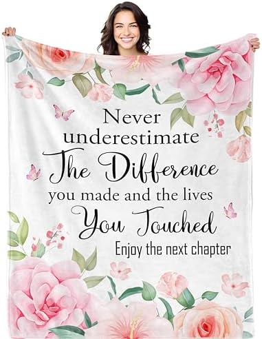 Bariceneth Retirement Gift for Woman Throw Blanket 50 X 60