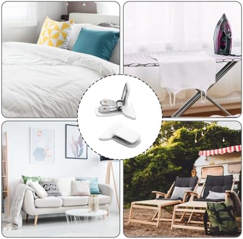 4pcs Duvet Clips for Comforter Inside Foam Metal Fasteners