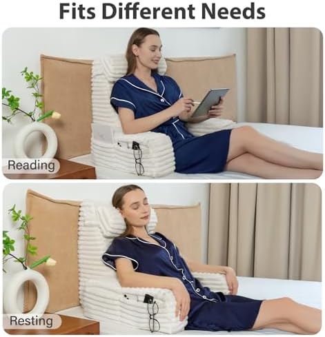 ENITYA Reading Pillow for Bed Sitting Up