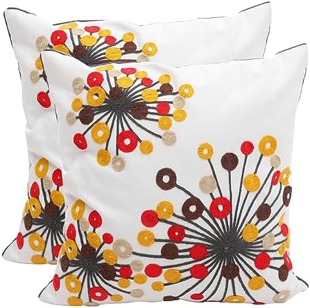 ABOOFAN 2pcs Canvas Throw Pillow Covers for Home Decor
