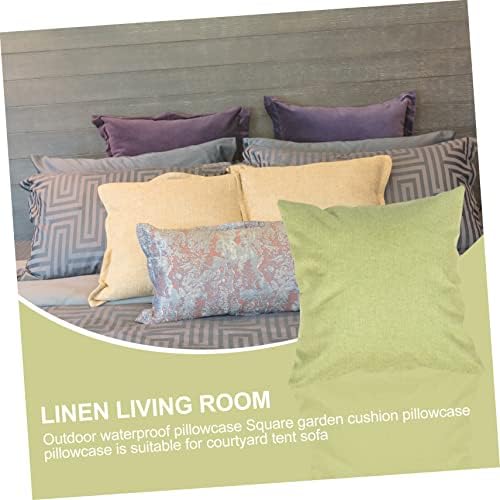 WESIEVYA Waterproof Throw Pillow Cover for Outdoor and Home Use